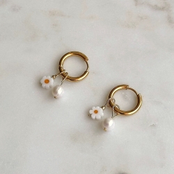 Kolczyki PEARL DAISY #2